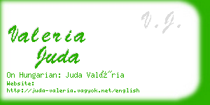 valeria juda business card